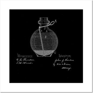 hand grenade fire extinguisher Vintage Patent Drawing Posters and Art